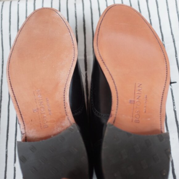 COPY - Black BOSTONIAN Classics Brogue Wingtip Oxfords Dress Shoes USA Made - Picture 5 of 10